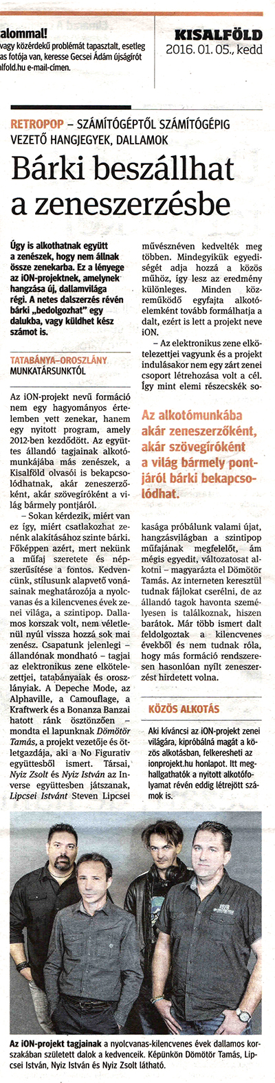 Cikkek és Sajtómegjelenések - KISALFOLD_160105_NET.JPG
